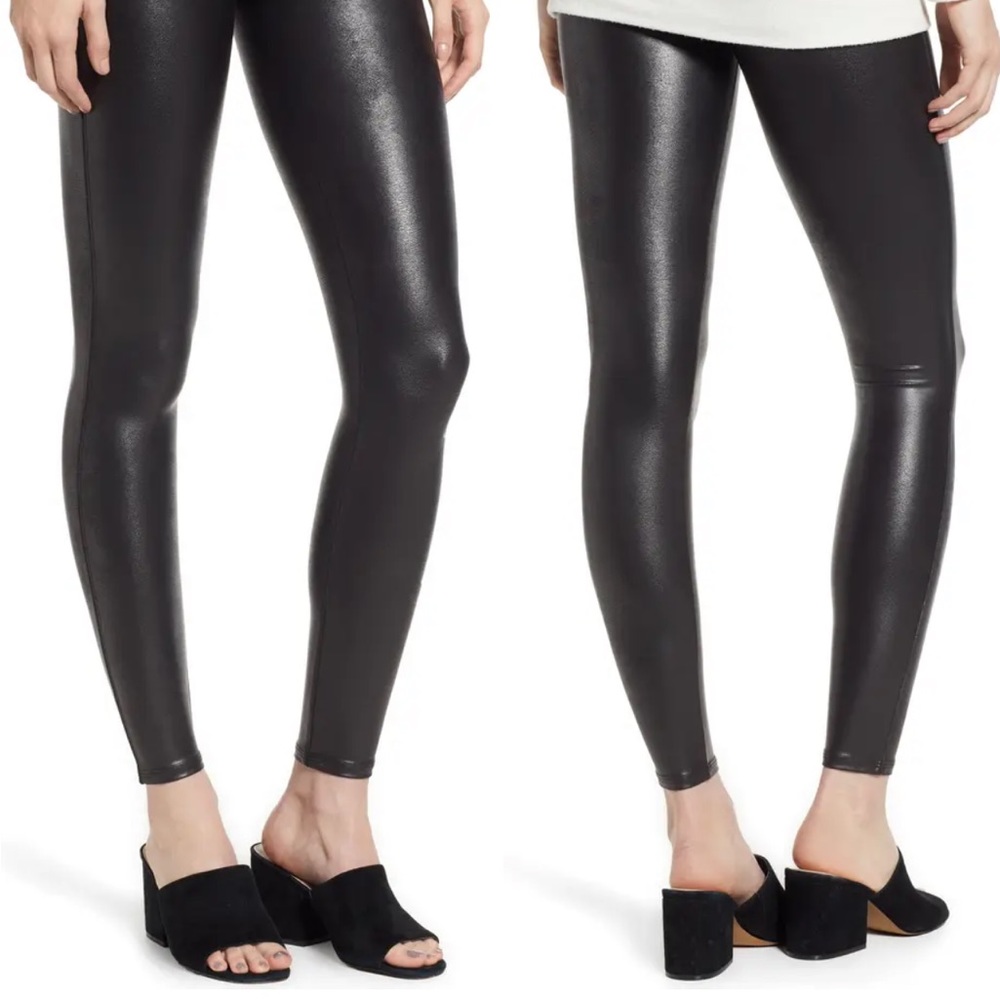 Spanx Faux Leather Leggings (size XS)